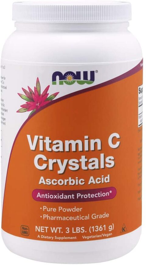 Now Supplements, Vitamin C Crystals (Ascorbic Acid), Antioxidant Protection*, 3-Pound