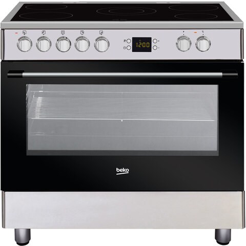 Beko 90x60 Cm Ceramic cooker GM17300GX (Plus Extra Supplier&#39;s Delivery Charge Outside Doha)