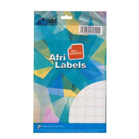 Afri K05 Self Adhesive Labels  White