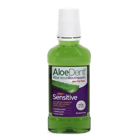 Buy Aloedent mouthwash sensitive 250ml in Saudi Arabia