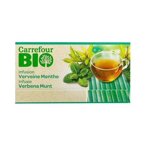Carrefour Bio Mint Verbena Infusion 20 Tea Bags