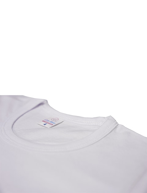 4 - Pieces Cotton Round neck Undershirt Underwear Boy White ( 7-8 Years )