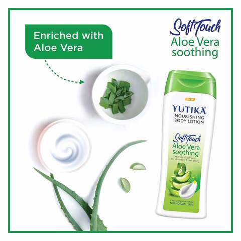 Buy Yutika Soft Touch Aloe Vera Soothing Nourishing Body Lotion 300ml ...