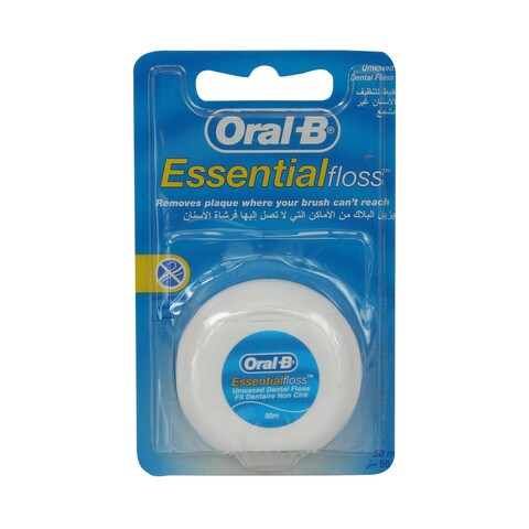 Oral-B Essential Floss Unwaxed 50m Online | Carrefour Qatar