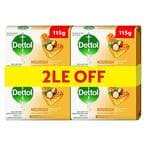 Buy Dettol Antibacterial Soap - Nourish - 115 gram - 4 Piece in Egypt
