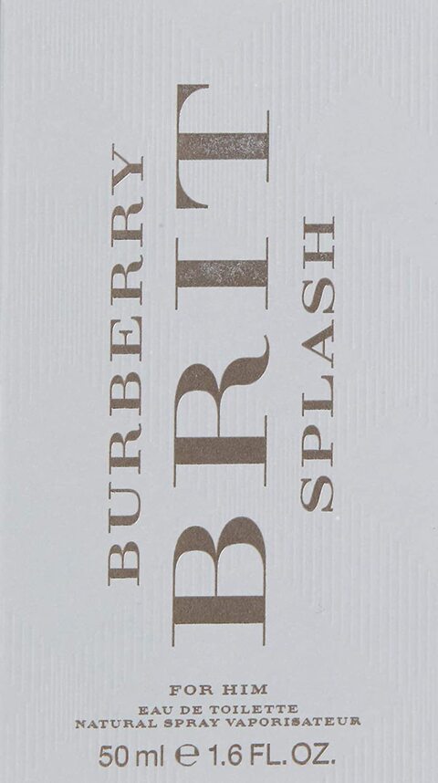 Buy Burberry Brit Splash Eau De Toilette For Men - 50ml Online - Shop  Beauty & Personal Care on Carrefour UAE