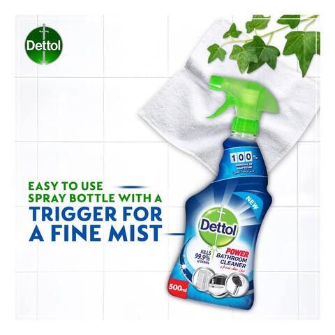 Dettol 4-In-1 Power Bathroom Cleaner Spray Spring Fresh 500ml