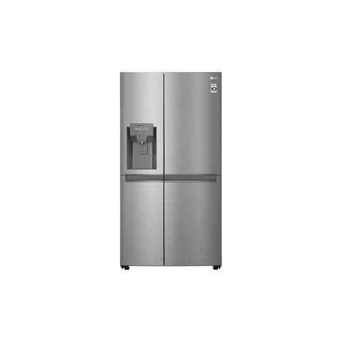 Buy Lg Side By Side Refrigerator 601l Gr L247slkv Platinum Silver Online Shop Electronics Appliances On Carrefour Uae