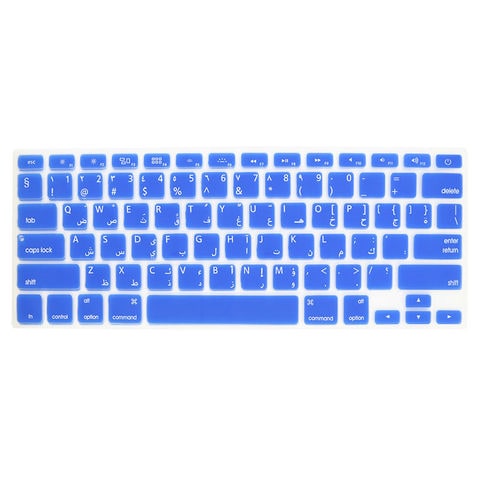 Ozone - Arabic English Keyboard Cover US Layout For MacBook Pro/ Air/ Retina 13&quot; 15&quot; 17&quot; - Blue