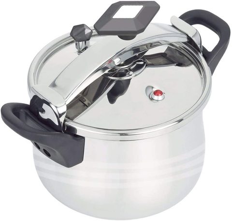 Pure stainless steel pressure cooker with capacity of 5 liter