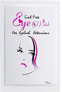 Wecando 100 Pairs Under Eye Gel Pads Eyelash Extension Pads Lint Free Diy False Eyelash Lash Extension Makeup Eye Gel Patches (50, Gold)