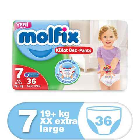 Molfix Pants XX Large Size 7 Baby Diapers 42 Count