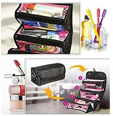 Roll n go make-up bag travel organiser