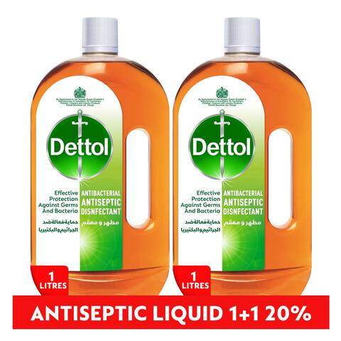 Buy Dettol Antiseptic Antibacterial Disinfectant Liquid for Effective Germ Protection  Personal Hygiene, Used in Floor Cleaning, Bathing and Laundry, 2L in Saudi Arabia