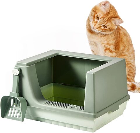 Large cat deals litter tray