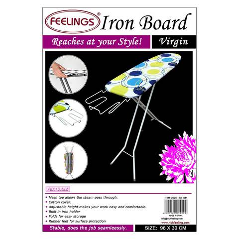 Feelings Virgin Ironing Board Multicolour 96x30cm