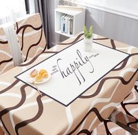 Deals for Less - Large Table Linen , Brown Print Design.