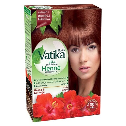 Vatika Henna Hair Colour Burgundy 10g