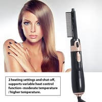 Generic-4 in 1 Hair Dryer Styler and Volumizer Hair Curler Straightener Blow Dryer Brush Rotating Blow Dryer Comb