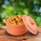 Dinewell - Terracota Serving Bowl With Lid 6&quot;-Dwmb0135Tc