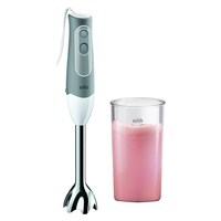 Braun MQ500 Multiquick Minipimer 5 Hand Blender Unique Bell Shaped Blending Shaft Anti Splash600Ml Beaker