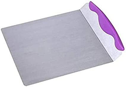 ABBASALI Kitchen Baking Cake Safe Lifter Transfer Shovel Stainless Steel Cookie Spatula Bottom Mover Scraper for Baking Homemade Pizza, Bread, Cake, Pie.colour random