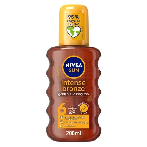 NIVEA SUN Tanning Oil Spray Intense Bronze SPF 6 200ml