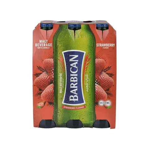 Barbican Strawberry Flavoured Non-Alcoholic Malt Beverage 330ml Pack of 6