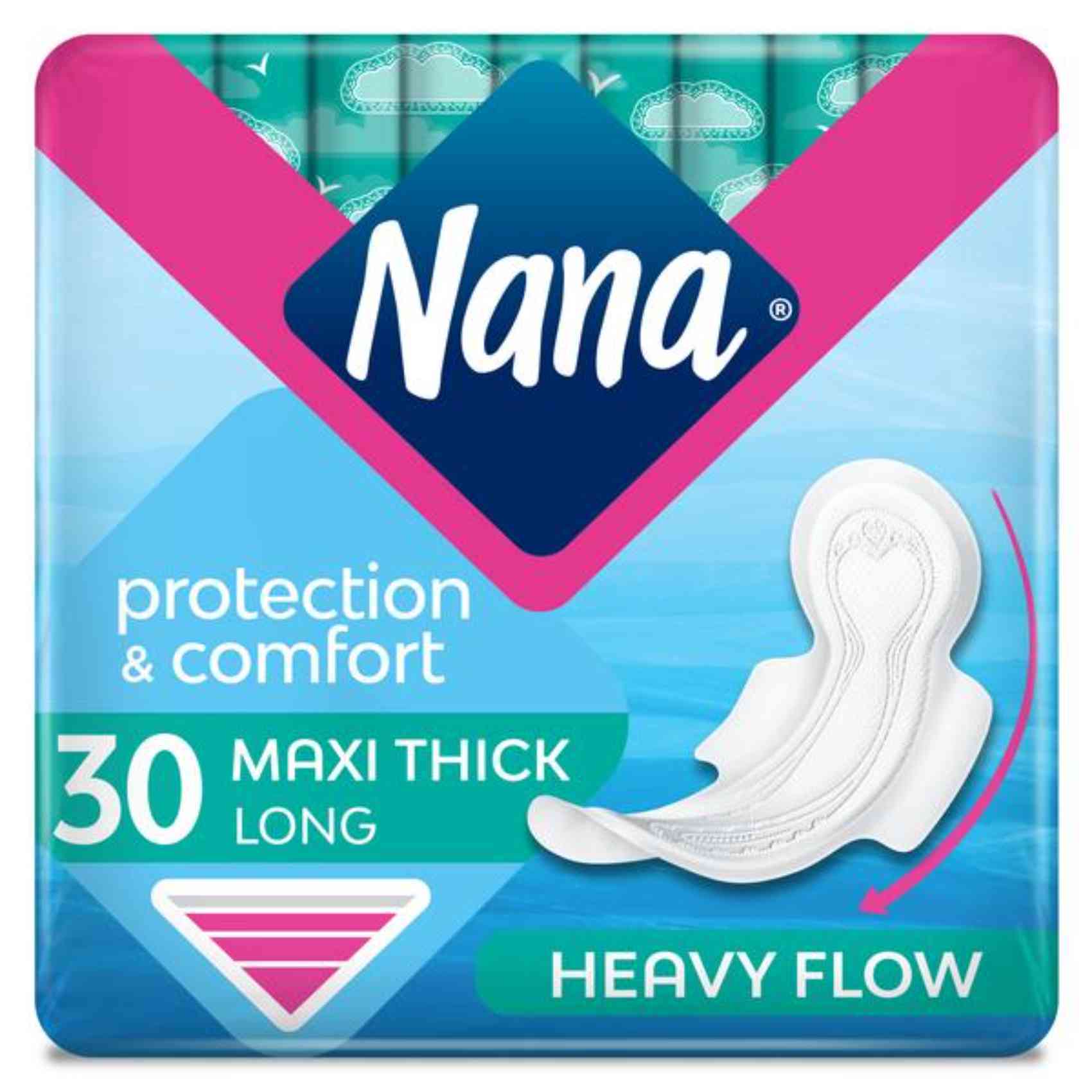 Buy Nana Protection And Comfort Maxi Thick Long Sanitary Pads With