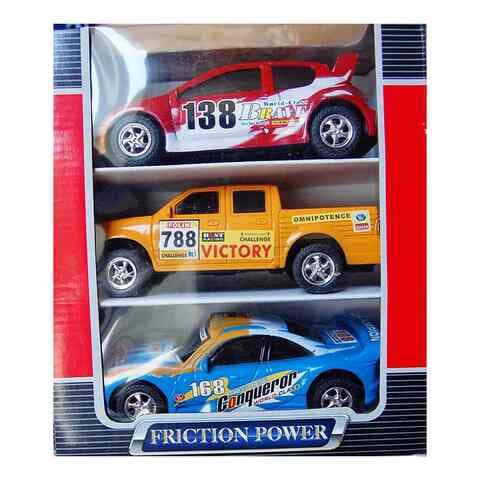 Friction powered store toy cars