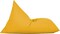 Luxe Decora Outdoor/Indoor Sack Bag Lounge Water Repellent Bean Bag (S, Yellow)