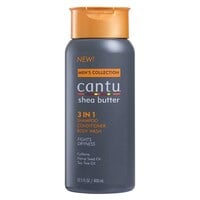 Cantu Men&#39;s Collection Shea Butter 3-In-1 Shampoo Conditioner And Body Wash White 400ml