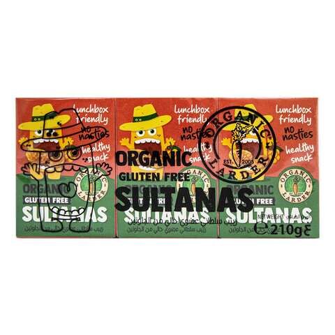 Organic Larder Gluten-Free Sultanas 35g Pack of 6
