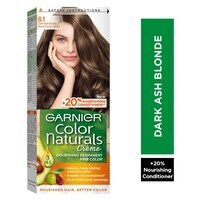 Garnier Colour Naturals Creme Nourishing Permanent Hair Colour 6.1 Dark Ash Blonde 110ml
