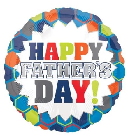 Buy Anagram S40 Happy Fathers Day Burst Foil Balloon 18In Online - Shop ...