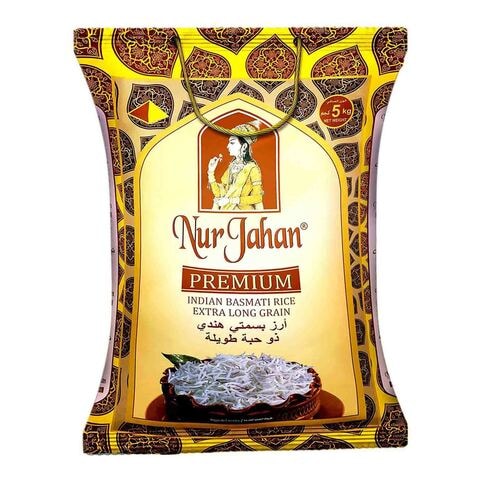 Buy Nur Jahan Premium Extra Long Grain Indian Basmati Rice 5kg Onl pic