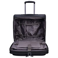 Eminent 4 360-Degree Spinner Wheel Pilot Case Trolley Water Repellent Rolling Suitcase For Unisex, S0360-17, Black