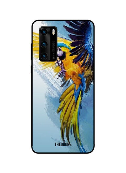 Theodor - Protective Case Cover For Huawei P40 Blue/Yellow/Green