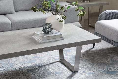 Silver grey store coffee table