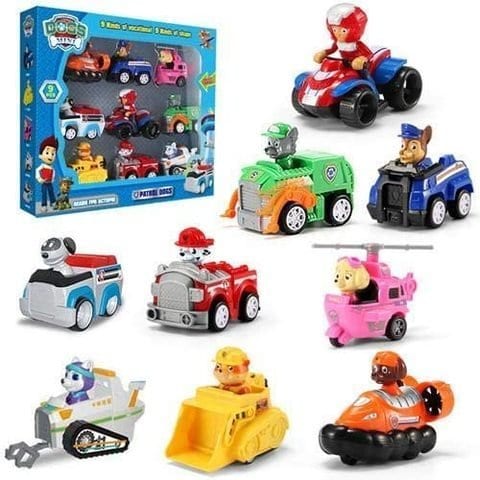 Buy Doreen Action & Toy Figures - Paw Patrol toys set Dog Puppy Patrol Car Patrulla Canina Action doll Toy Children Toys Paw birthday Gifts (9pcs) Online - Shop