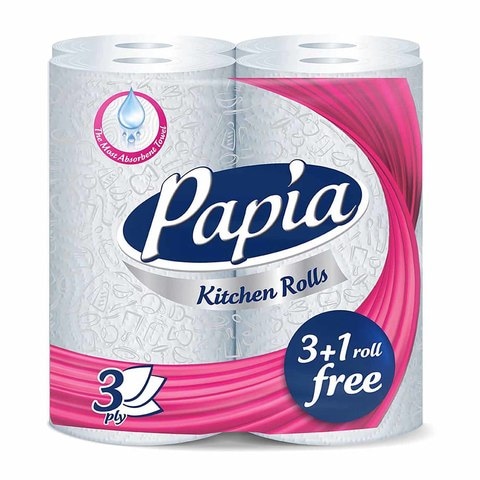Papia Kitchen Roll - 4 Rolls