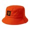 Biggdesign Moods Up Happy Bucket Hat For Women,  Cotton Wide Brim Beach and Summer Hat,  Packable Outdoor Cap, Orange Color