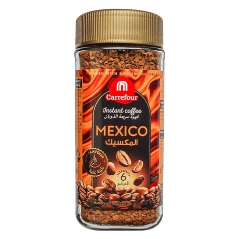 اشتري كارفور قهوه مكسيكيه سريعه الذوبان 100 جرام في السعودية