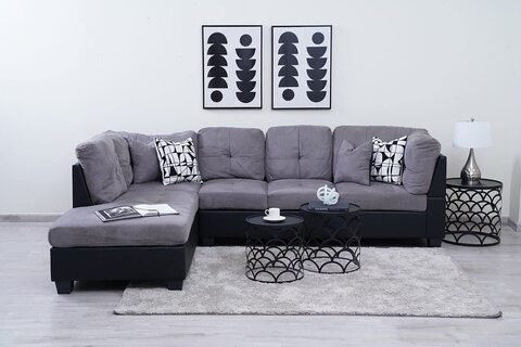 Corner sofa online dark grey