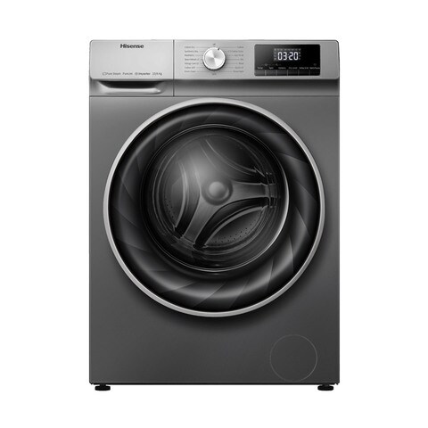 Hisense Washer Dryer WDQY1014EVJMT, 10KG Washing, 6KG Drying Silver (Plus Extra Supplier&#39;s Delivery Charge Outside Doha)