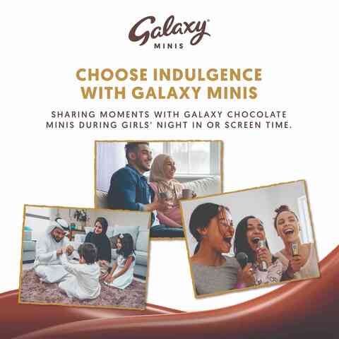 Galaxy Chocolate Minis Hazelnut Mini Chocolate Bars 13 Bars 162.5g