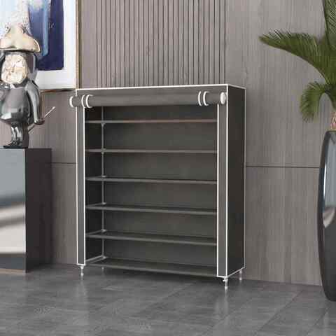 My Choice 6-Tier Shoe Rack Grey 60x30x103cm