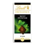 Buy Lindt Excellence Mint Intense Dark Chocolate 100g in Saudi Arabia