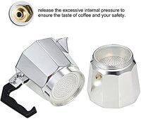 Generic Selecto 3 Cup Aluminium Espresso Coffee Stovetop, Percolator, Mocha Pot, For Both Gas &amp; Electric Stove (3 Cup)