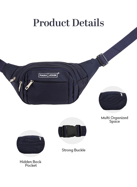 Para John Waist Bag For Men, women with adjustable strap, perfect for travel camping, money belt